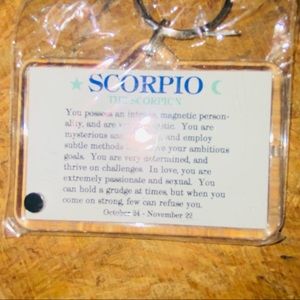 Zodiac sign keychain